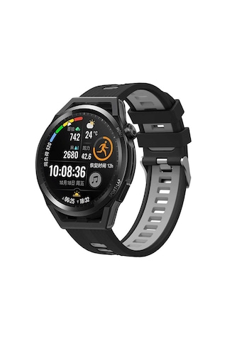 Xiaomi Redmi Watch 5 Active Çift Renkli Kordon Krd-55 Uyumlu Silikon Delikli Tasarım Kordon