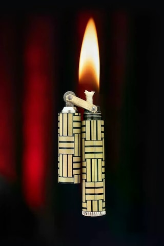 Caka Lighter Milano Desen Gold Benzinli Çakmak - Ckl-010