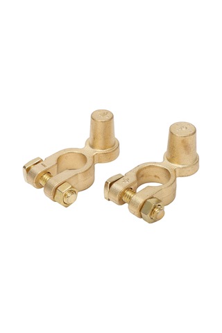 Moveevo Sae-jıs Arabalar İçin Bakır Akü Terminali Dönüştürücü Artı Ve Eksi Çift Set - Güç Kaybını Engeller, İyi İletkenlik Sağlar