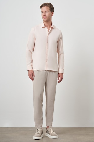 Morven Erkek Yavruağzı Slim Fit İtalyan Yaka Gömlek 25mc004021453 Yavruağzı Yavruağzı