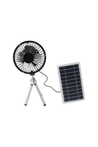 Tenfowee 10w Monokristal Silisyum Güneş Paneli + Stantlı Kompakt Fan: Sessiz Çalışma, Kolay Kurulum, Çeşitli Mekanlar İçin Ventilasyon