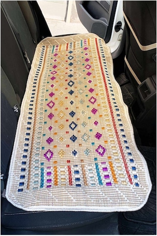 Oto Kılıf Kilim Ön Ve Arka Koltuk 3'Lü Set Terletmez Universal