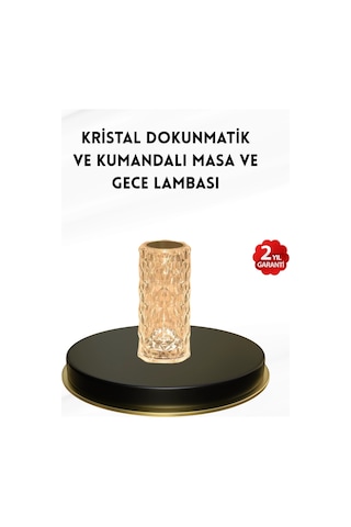 Kristal Tasarımlı Rgb Led Gece Lambası Kumandalı, Renk Değiştiren Dekoratif Işık Çok Renkli 93535832