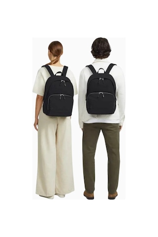 Lojel Semo Backpack Deri Detaylı 18l Günlük Ve Iş Sırt Çantası Siyah