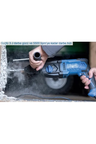 Scheppach DH2260 1050W 3J Elektrikli Kırıcı Delici +  Keski + Murç + Matkap Ucu Set