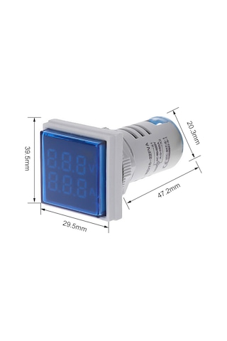 Reedark "küçük Ve Pratik Led Voltmetre Ampermetre - Ac 60-500v / 0-100a Ölçüm"