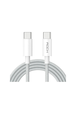 100w Type-c To Type-c 5a Pd 1 Metre Şarj Ve Data Kablosu iPad Uyumlu  & Macbook Uyumlu  - Beyaz