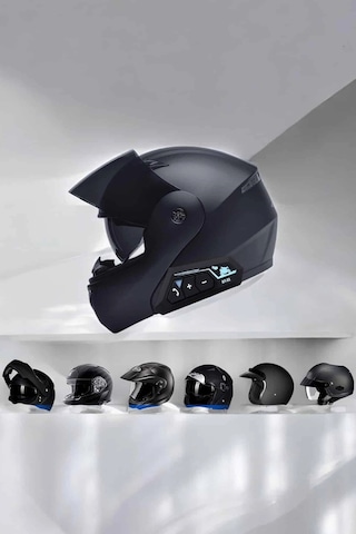 Hubrendy Kask Kulaklığı Motosiklet Intercom Interkom Dinleme Konuşma Özellikli Su Geçirmez