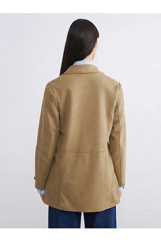 Lcw Modest Haki Kadın Süet Blazer Ceket