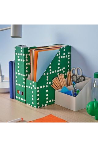 Ikea Fjäderharv Dosyalık, Yeşil-beyaz, 2 Adet