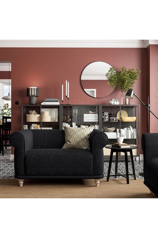 Ikea Antrasit Modern Kanepe - Tekli Koltuk