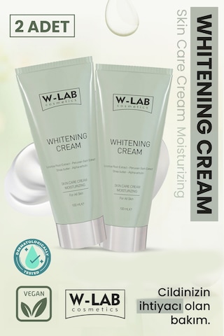 W-Lab Cosmetics Beyazlatıcı Krem 2 Li Paket