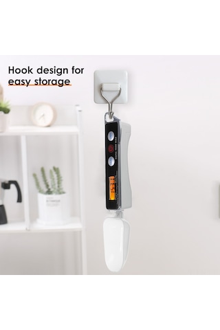 Xindoker Ev Kullanıma Dijital Ölçü Kaşığı, 0.05-500g Hassas Ağırlık Ölçümü, 30ml+80ml Bölmeli, Kahve/pastane Malzemeleri İçin, Siyah Pil Dahil Değil Siyah