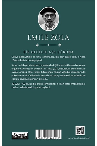Bir Gecelik Aşk Uğruna - Emile Zola - Maviçatı (dünya Klasikleri)