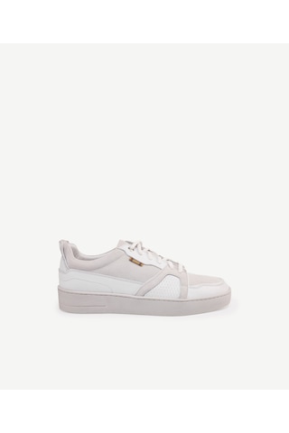 Yargıcı Deri-süet Detaylı Sneaker 24yeay4473x 002 Beyaz