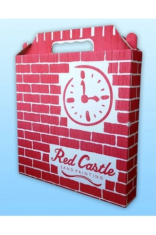 Köpekbalığı Saat Clock Kum Boyama Seti-red Castle S-0021 Renkli