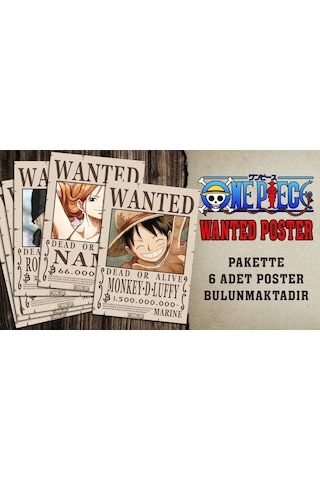 Renkselart- One Pıece Wanted Poster - 001