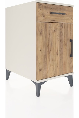Kronos Komodin Tek Raflı Tek Çekmeceli Tek Kapaklı 44x59x80 Aytaşı-çam Aytası