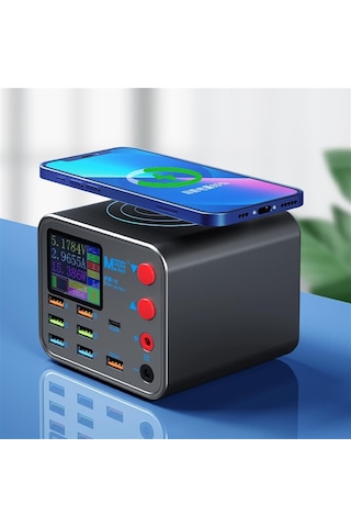 Ma Ant Dianba No.1 8-Port PD + QC3.0 Akıllı Hızlı Kablosuz Şarj ve Güç Kaynağı