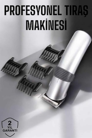 4 Taraklı Taşınabilir Profesyonel Saç Sakal Kesme Tıraş Makinesi