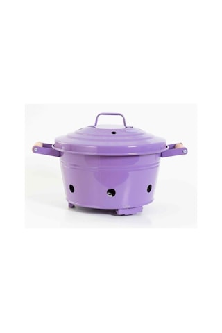 Yuvarlak Retro Galvaniz Mangal Hızlı Pişirme 7 Renk