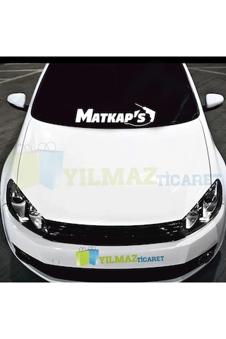 Matkaps Yazı Ön Cam Tampon Oto Sticker Yapıştırma Etiket 1 Adet