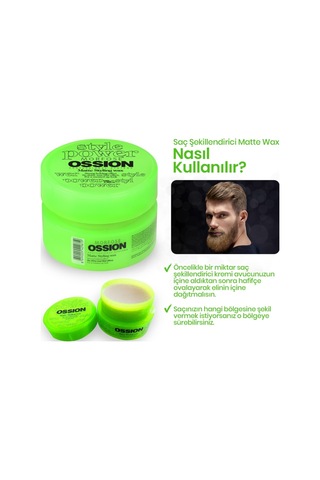 Ossion Wax Matte Styling 100 ml 6 Adet