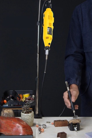 Stilmax Italy SUPER600 500 W Devir Ayarlı Çift Gravür Oyma Taşlama Set