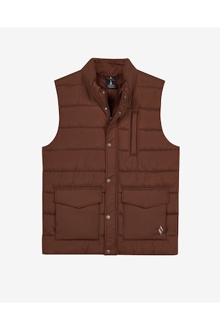Skechers M Puffer Vest Erkek Kahverengi S2620193-2070