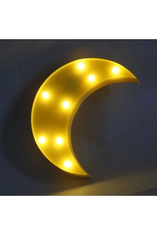 Dekoratif Led Ay Gece Lambası Sarı