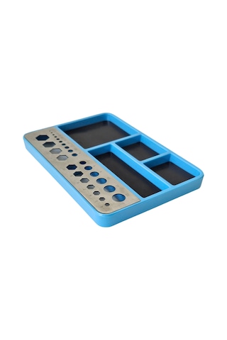 Geeroyoo Model Parçaları İçin Manyetik Tabanlı Çok Amaçlı Tamir Tepsisi - Yuvarlak Ve Altıgen Delikli