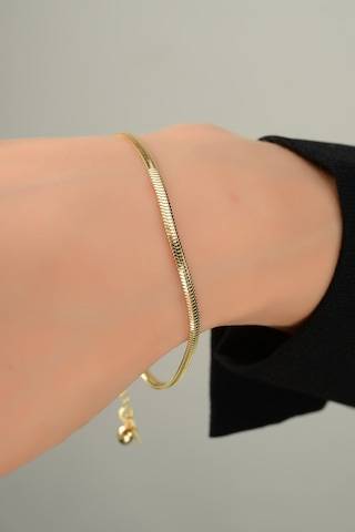 Italyan Balık Sırtı Altın Bileklik N11.12171 Sarı Altın