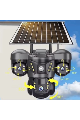 Netojen Nt-66g Solar 4g Kamera 3 3mp Lens V380 Siyah