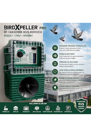 Birdx Peller Pro Ultrasonik Kuş Kovucu