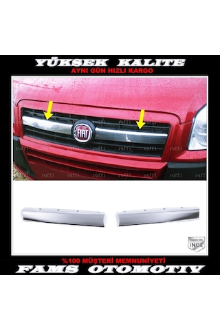 Fiat Doblo Krom Ön Panjur 2 Prç. 2006-2010 Arası P. Çelik