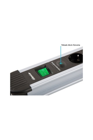 S-lınk Swapp Spgks03 3 Soket Akım Korumalı Priz 1.5mt Kablo 900 Joule Gri %100 Bakır 1923 0