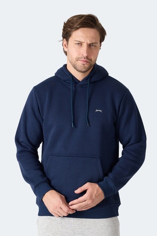 Slazenger Moonlıght I Erkek Kapüşonlu Koyu Lacivert Sweatshırt
