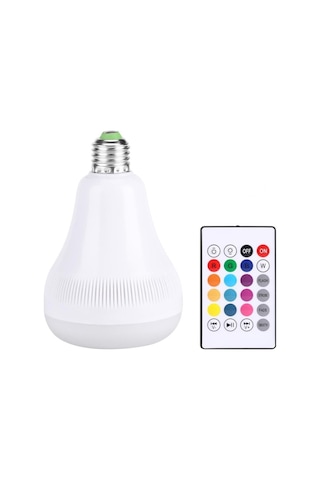 River World Bluetooth Hoparlör Speaker Kumandalı Led Ampul Ld-37