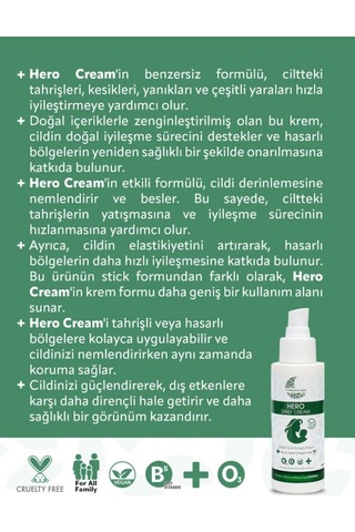 Organik Baby Çok Amaçlı Hero Daily Cream Krem - %99 Doğal Içerik Provitamin B5 Içeriği 100 Ml