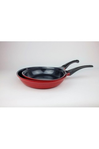 Pirimanova Anthony Alüminyum Kızartma Tavası 28 CM Kırmızı