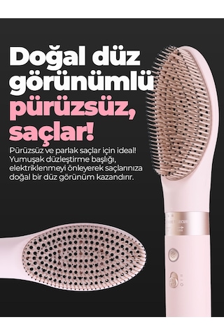 Pirantech Ks-611 Airwrap 6in1 Saç Şekillendirme Seti Pembe