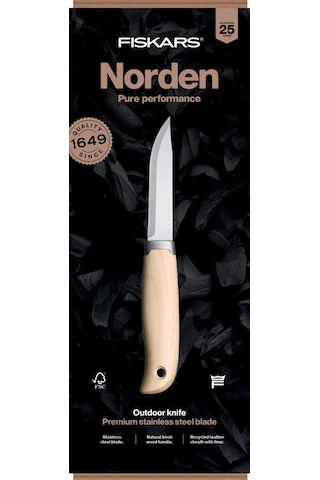 Fiskars 1072090 Norden Ahşap Saplı Bıçak