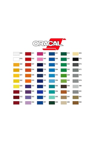 Oracal 641 Seri Yapışkanlı Folyo 126Cmx1Mt
