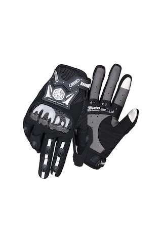 Motosiklet Eldiveni Carbon Fiber Koruma Aşınmaya Karşı Dirençli Telefon Dokunmatik Motor Eldiven