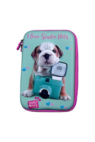 Studio Pets Pt-7785 Eva Kalem Çantas Köpekli-pembe Çok Renkli