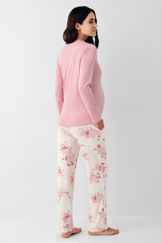 Piere Cardin 9059 Hamile Lohusa Pijama Takım Gülkurusu V1