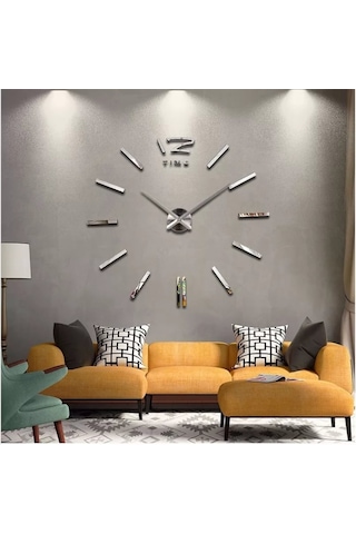 3D Modern Duvar Saati Lns0012