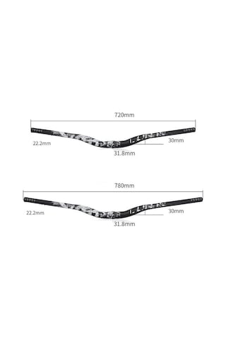 Artfulabode Yol Yokuş Yarış X Renkli Lunje Kol Gidon Geniş Mtb Bisiklet Bar 780mm/mor 720-780mm 31.8 - Fm Mor