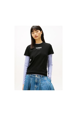 Tommy Hilfiger Tjw Regular Essential Logo T-shirt-12858 Sıyah