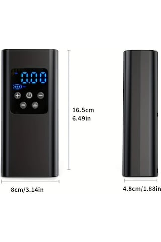 Willowhaven Jkuoo Kablosuz Şarjlı Portatif Havuz Pompası 150 Psı Dijital Göstergeli Led Aydınlatmalı Siyah